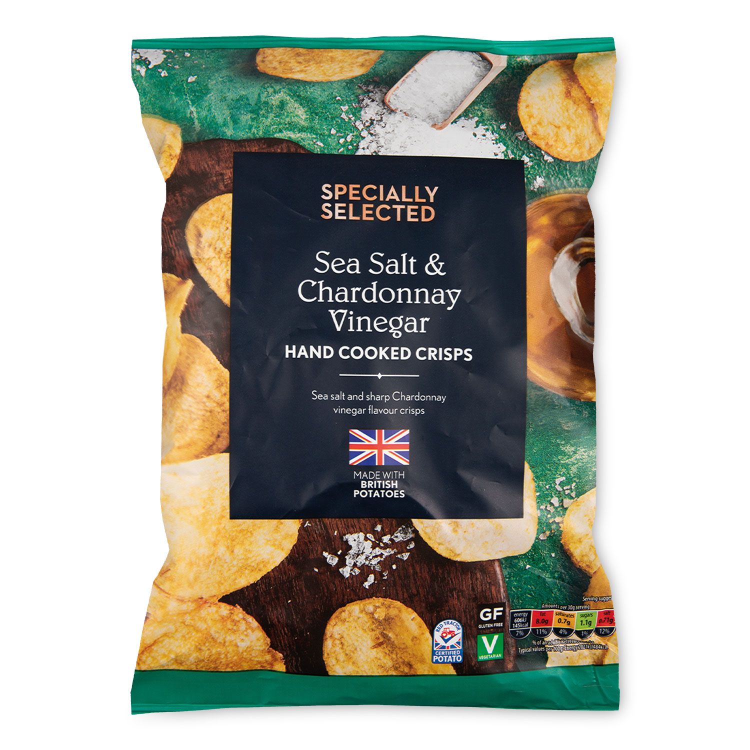 Sea Salt & Chardonnay Vinegar Hand Cooked Crisps 150g Specially Selected